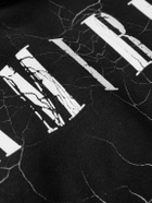 AMIRI - Logo-Print Cotton-Jersey Hoodie - Black