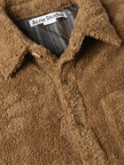 Acne Studios - Logo-Appliquéd Fleece Jacket - Brown