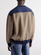 JW Anderson - Logo-Embroidered Wool-Blend Jersey Sweatshirt - Brown