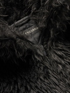 Balenciaga - Oversized Faux Fur Bomber Jacket - Black
