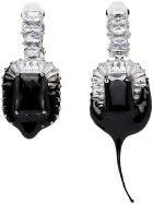 Ottolinger Silver & Black Diamond Dip Earrings