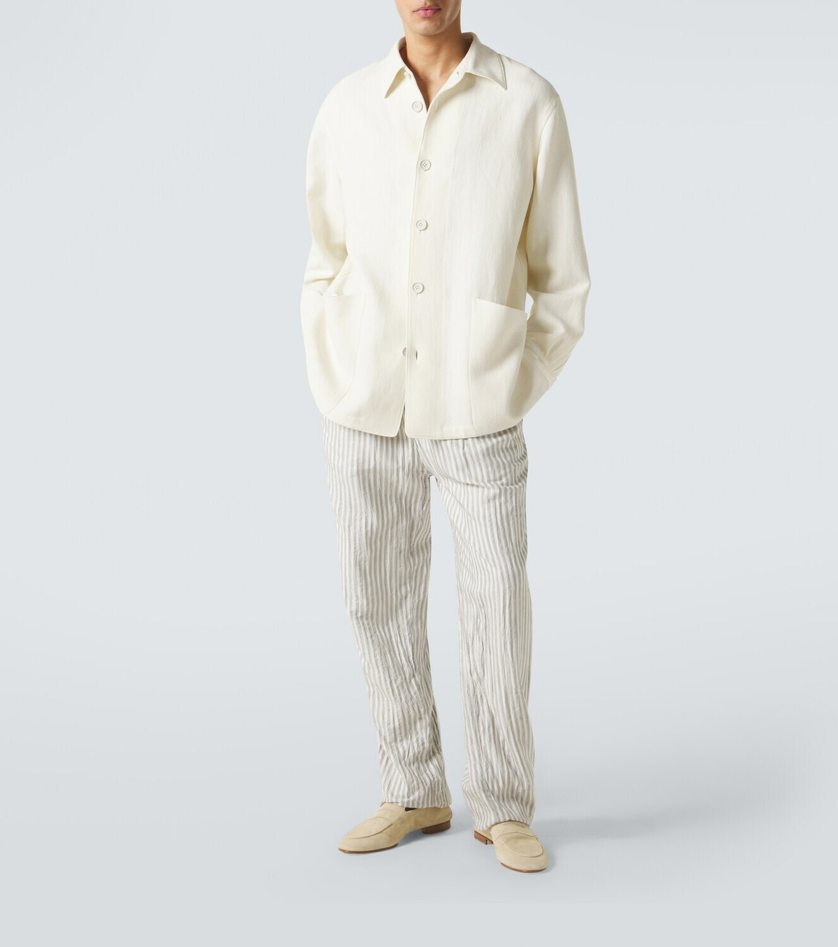 Zegna Wool and linen overshirt