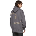 Polythene* Optics Grey Logo Vertical Hoodie