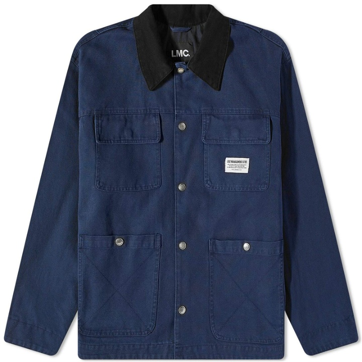 Photo: LMC Men's Washed Canvas Work Jacket in Navy