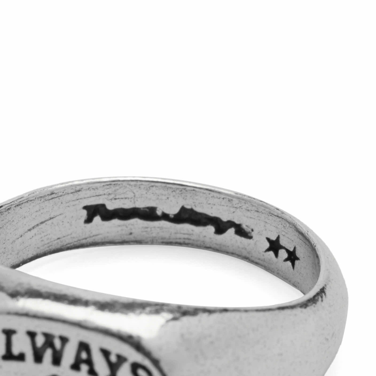 TwoJeys Men's Always Lucky Signet Ring in Silver