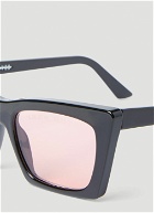 Clean Waves - Type 4 Cat Eye Sunglasses in Black