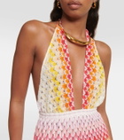 Missoni Mare Knitted halterneck minidress