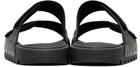 Hugo Black Logo Double Touch Sandals
