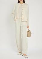 Emporio Armani Woven Jacket Cream