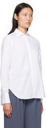 Mark Kenly Domino Tan Studio White Bertine Shirt