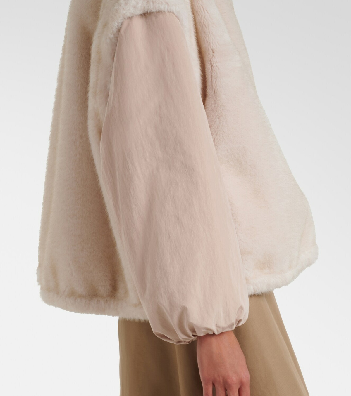 Moncler Chardonneret fleece down jacket