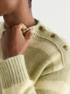 Federico Curradi - Striped Wool-Blend Sweater - Green