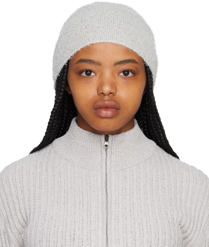 Photo: AMOMENTO Gray Fancy Short Beanie