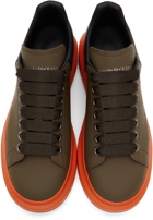 Alexander McQueen SSENSE Exclusive Khaki & Black Oversized Sneakers