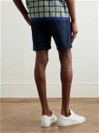 Mr P. - Straight-Leg Organic Cotton-Blend Twill Bermuda Shorts - Blue