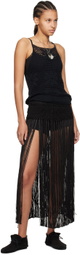 Bode Black Mansfield Tank Top