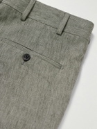 Kingsman - Slim-Fit Linen Suit Trousers - Green
