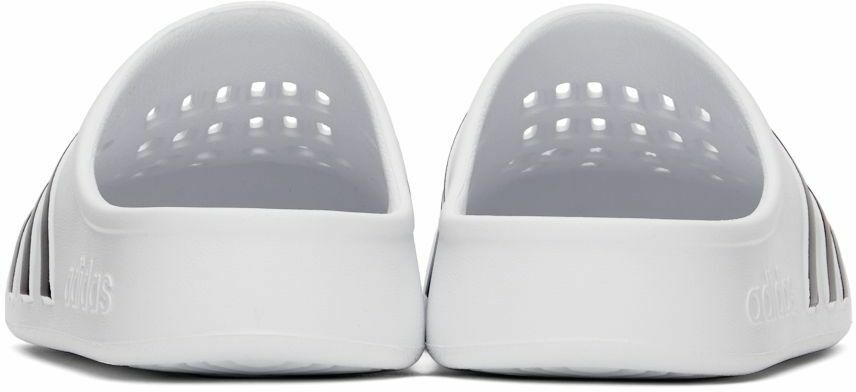 adidas Originals White Adilette Clogs