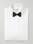 Brunello Cucinelli - Double-Cuff Bib-Front Cotton-Poplin Shirt - White