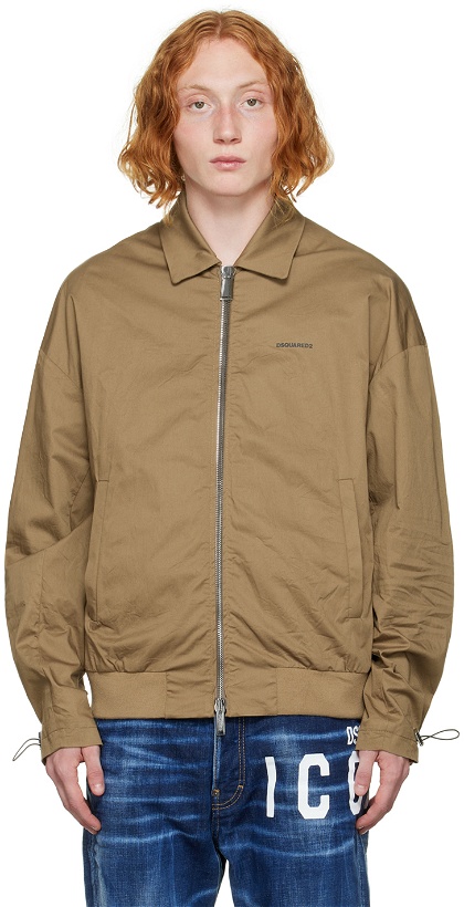 Photo: Dsquared2 Brown Cyprus Bomber Jacket