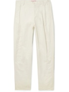 Orlebar Brown - Dunmore Tapered Linen and Cotton-Blend Twill Trousers - White