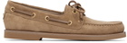 Gianvito Rossi Tan Vandée Boat Shoes