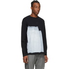 A-Cold-Wall* Black Block Painted Long Sleeve T-Shirt