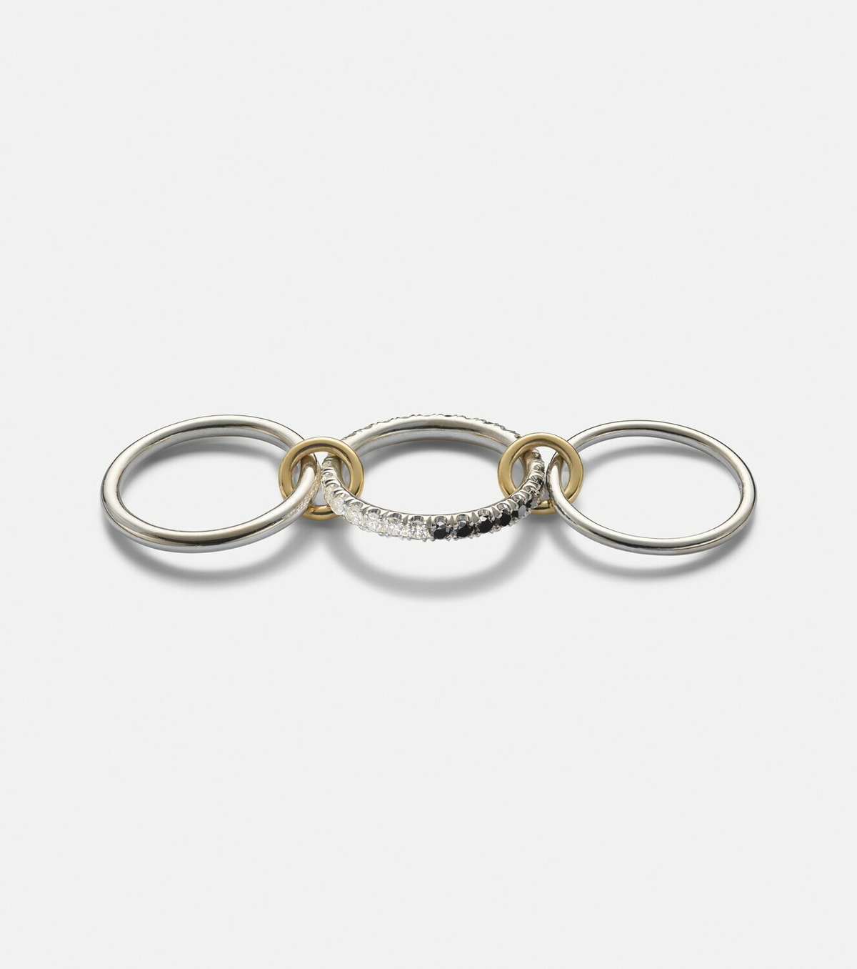 Spinelli Kilcollin Petunia Eclipse sterling silver and 18kt gold ring with diamonds