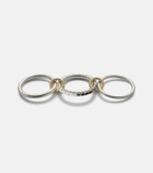 Spinelli Kilcollin Petunia Eclipse sterling silver and 18kt gold ring with diamonds