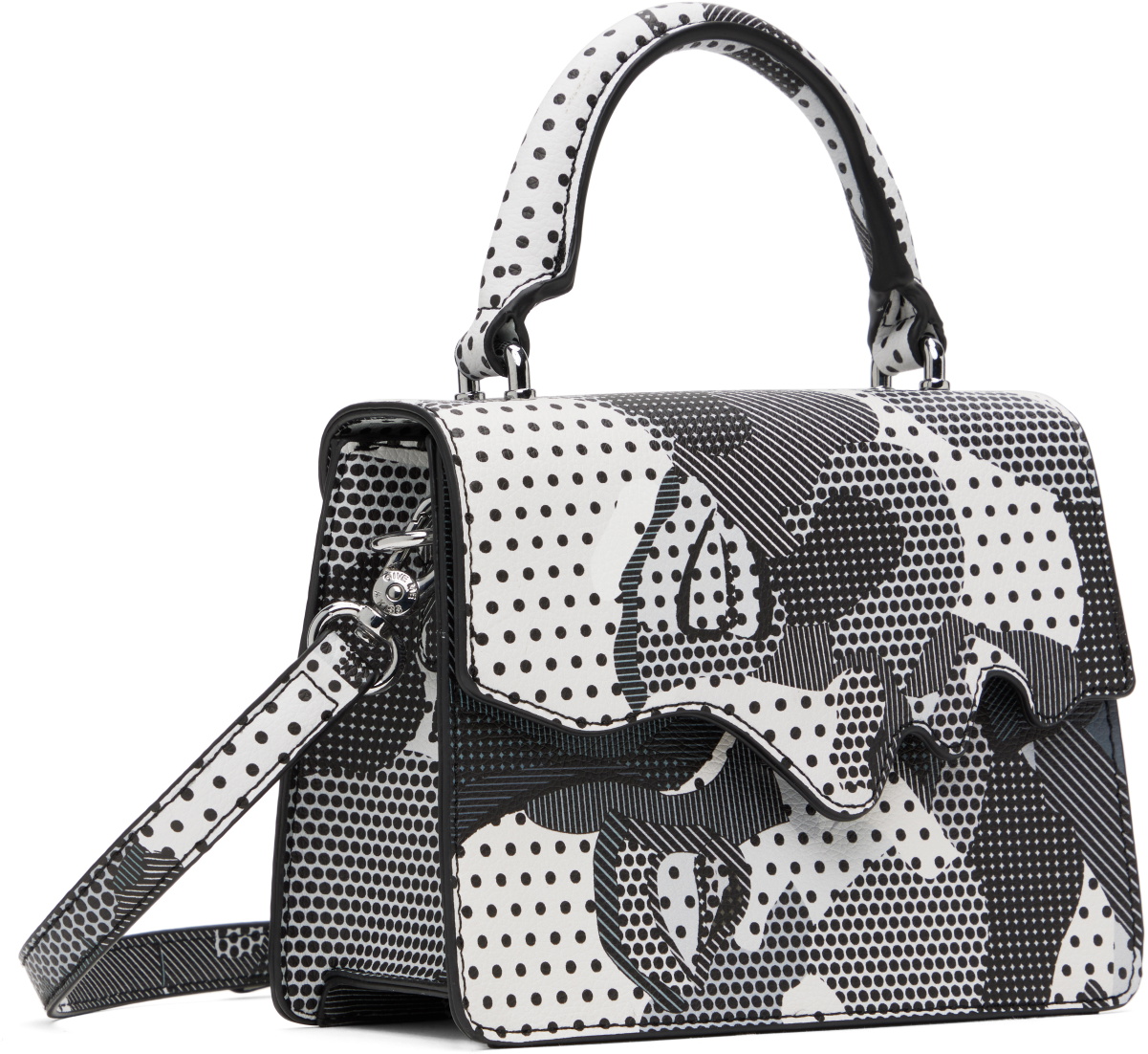 KidSuper White & Black Kissing Bag
