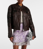 Jacques Wei Beaded leather jacket