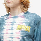 MARKET x Beatles Long Sleeve Yellow Submarine Tie Dye T-Shirt in Blue/Link