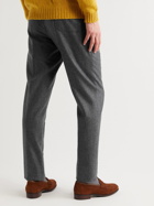 Kingsman - Wool-Flannel Drawstring Trousers - Gray