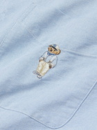 Polo Ralph Lauren - Button-Down Logo-Embroidered Cotton Oxford Shirt - Blue