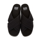 Pleats Please Issey Miyake Black Pleats Sandals