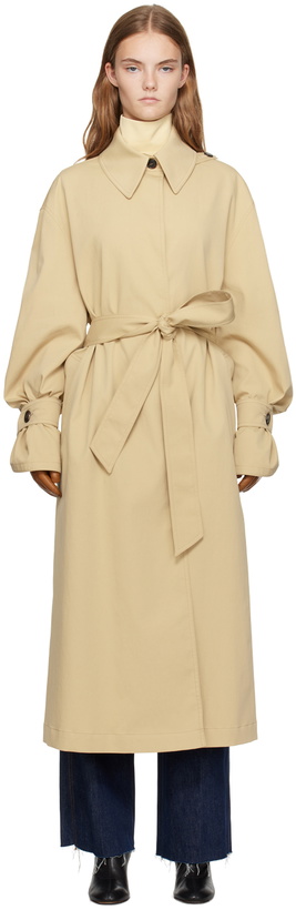 Photo: Recto Beige Petunia Trench Coat