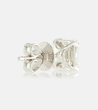 Shay Jewelry Mini 18kt white gold stud earrings with diamonds