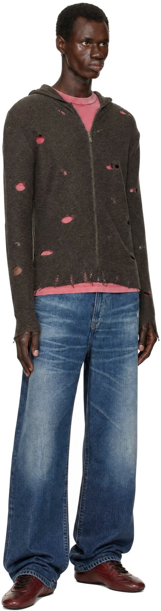 Gimaguas Brown Mike Zip Up Jacket
