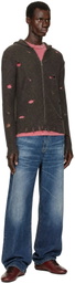 Gimaguas Brown Mike Zip Up Jacket