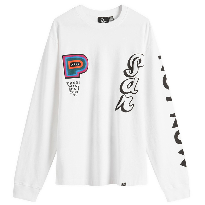 Photo: By Parra Men's There Will Be Not Long Sleeve T-Shirt in White