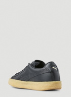 Suede Crepe Leather Sneakers in Black
