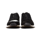 Rick Owens Black and Silver New Vintage Runner Sneakers