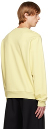 Solid Homme Yellow Embroidered Sweatshirt