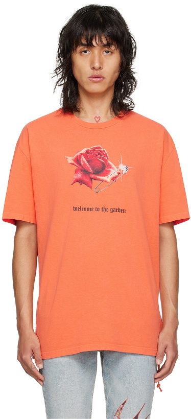 Photo: Ksubi Orange Rose Garden Biggie T-Shirt