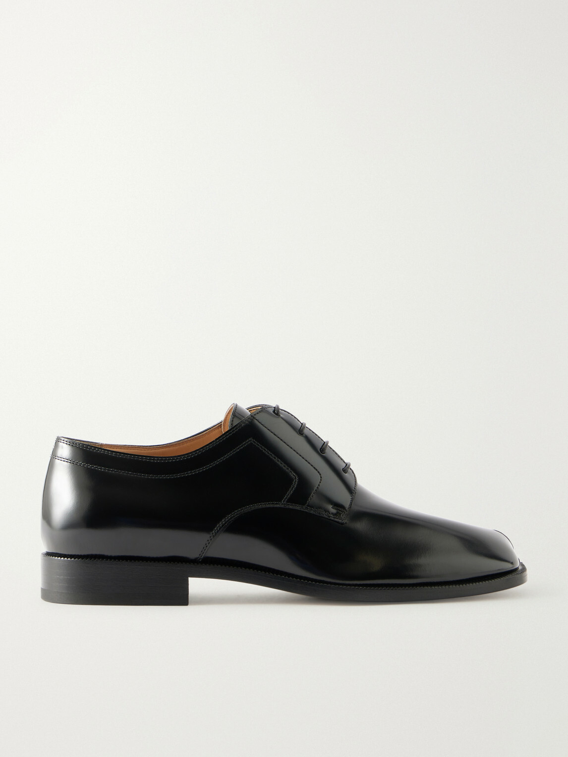 Maison Margiela - Tabi Leather Derby Shoes - Black
