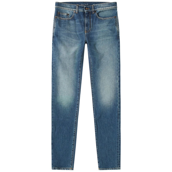 Photo: Saint Laurent Light Washed Skinny Jean