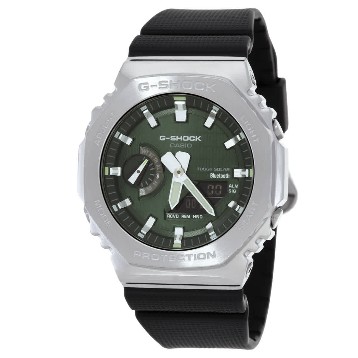 Casio G-Shock Alarm Analog-Digital Green Dial Watch GBM2100A-1A3