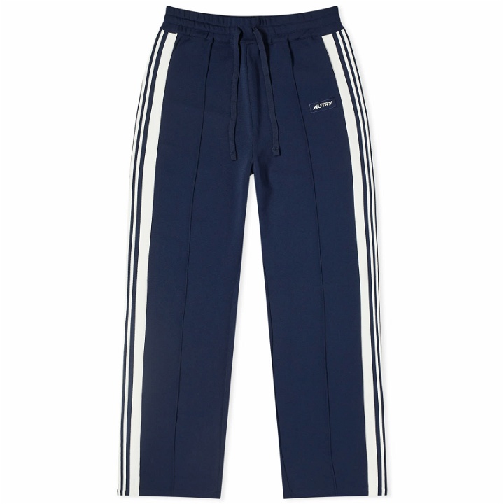 Photo: Autry Men's Side Stripe Track Pant in Blue