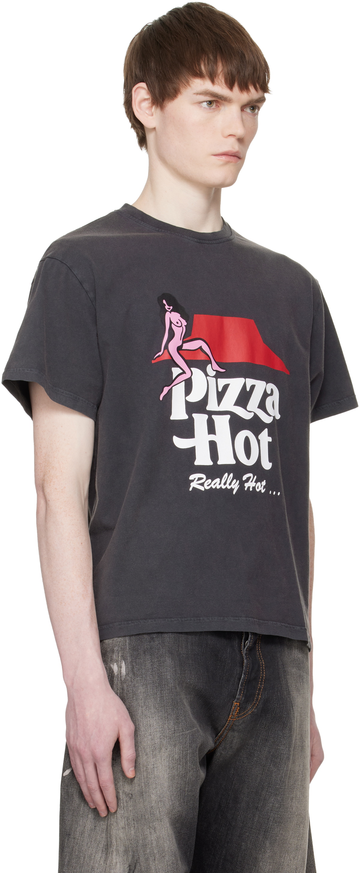 Carne Bollente Black 'Pizza Hot' T-shirt