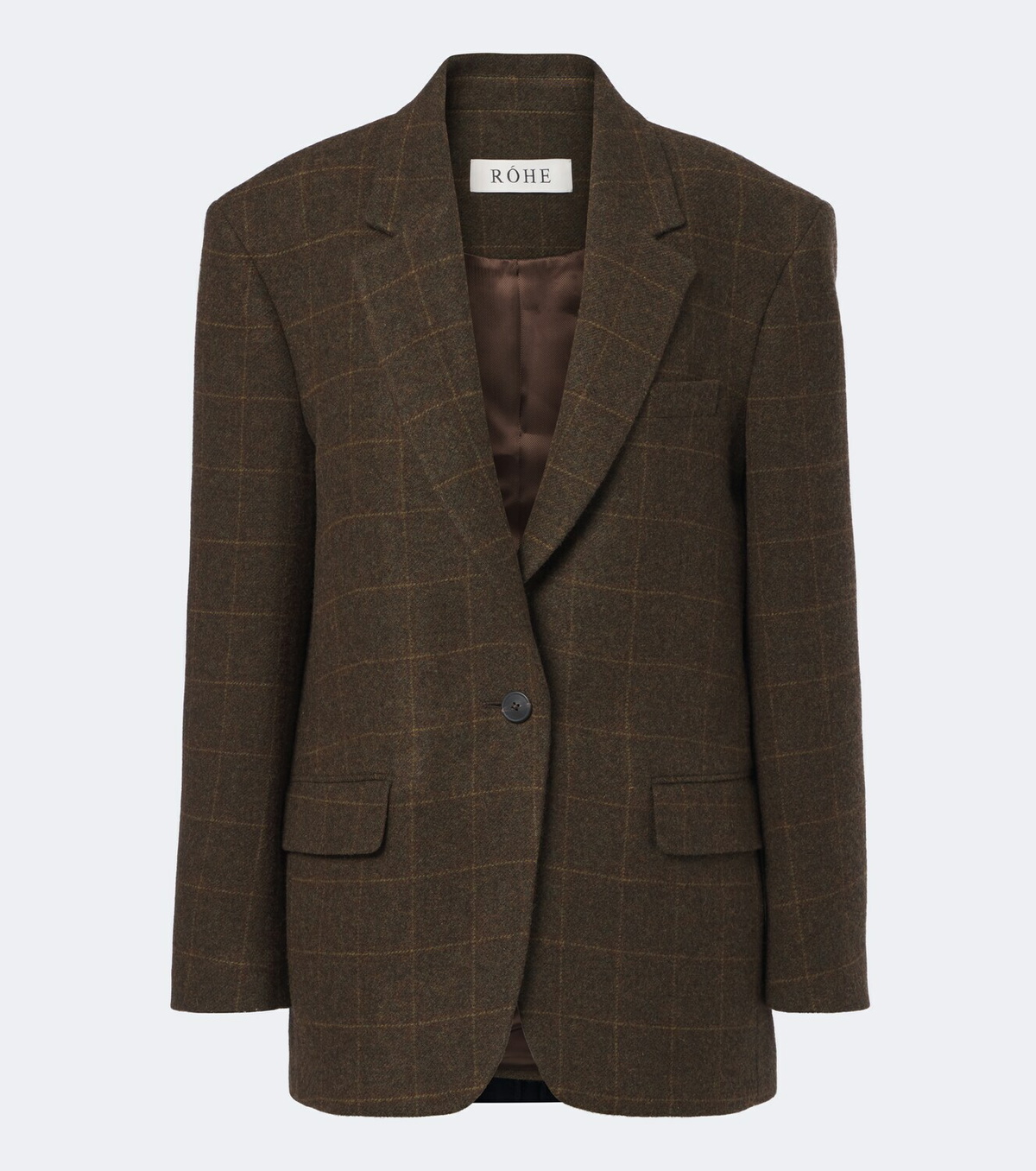 Róhe Checked oversized wool blazer